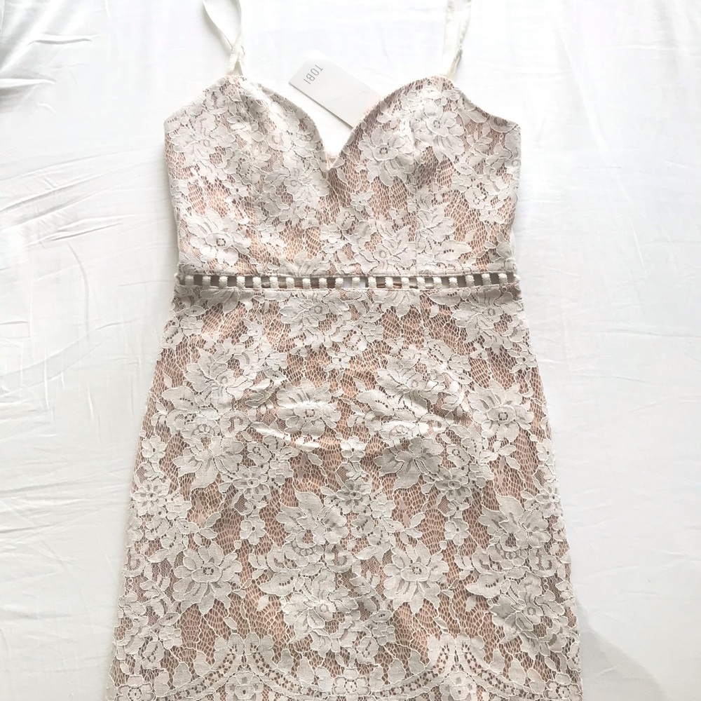 TOBI White Lace Dress